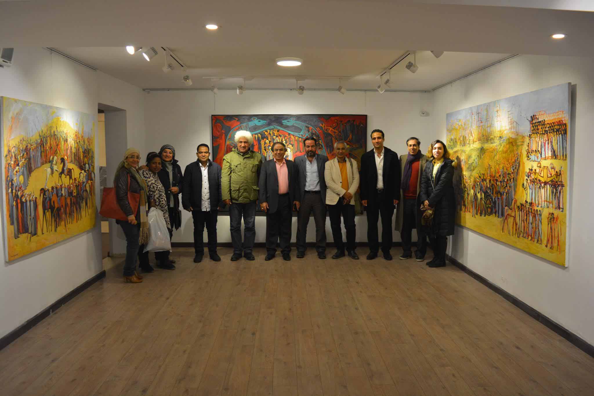 Exhibition of artist Alaa Awad - The West Bank in Cairo / Egypten 2018