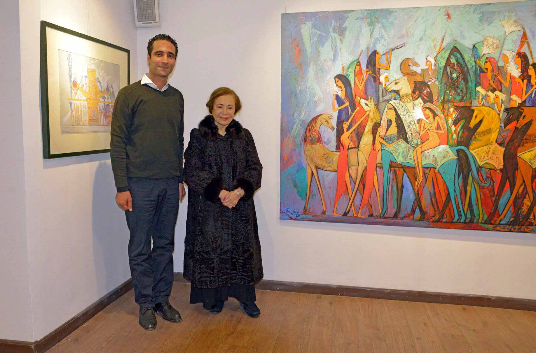 Exhibition of artist Alaa Awad - The West Bank in Cairo / Egypten 2018