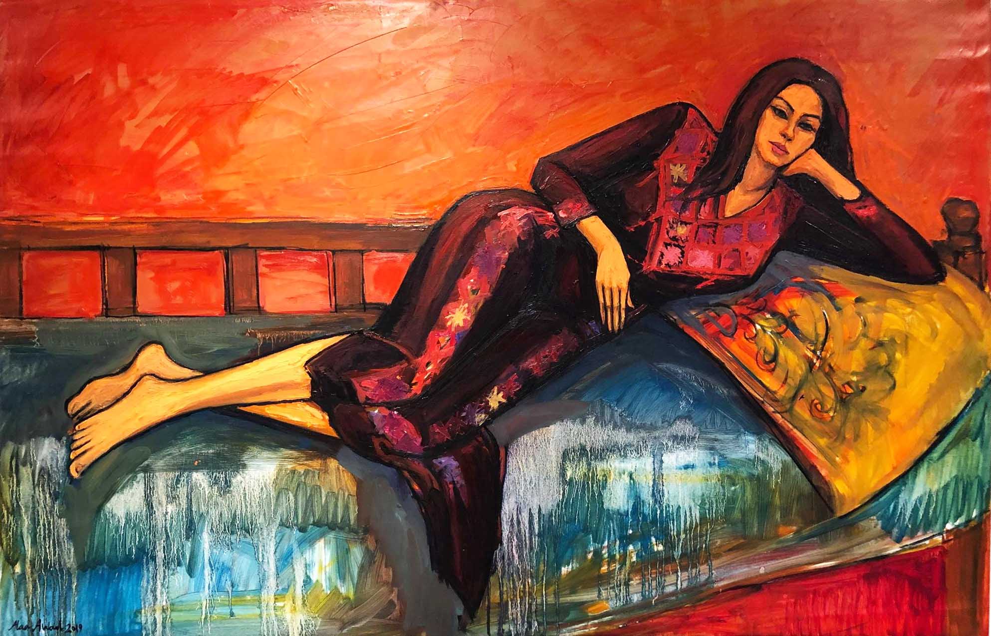 Manar 50 × 80 cm, oil on canvas 2019