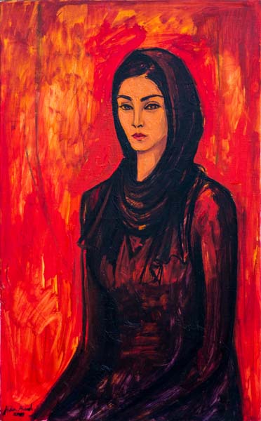 Manar 50 × 80 cm, oil on canvas 2019