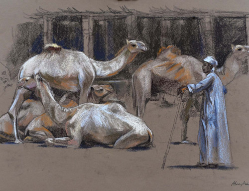 Soft pastel drawing on paper / 2025 – 06