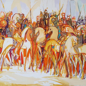 Elboraq , 150 x 110 cm , oil on canvas , 2017