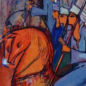 Painting by artist Alaa Awad from Luxor Painting by artist Alaa Awad from Luxor