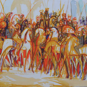 Elboraq , 150 x 110 cm , oil on canvas , 2017