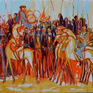 The Celebration, 125 x 100 cm ,oil on canvas , 2016