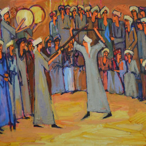 Tahtib, 50 x 35 cm, oil on canvas, 2016 (sold)