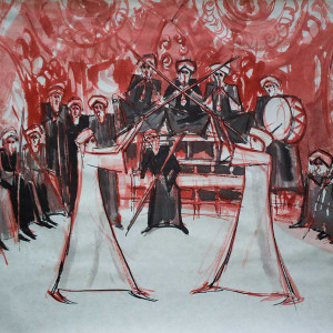 Alaa Awad - egypten artist- drawing on rice paper with Chinese Ink on rice paper from 2019 (Cairo / Luxor) Alaa Awad - egypten artist- drawing on rice paper with Chinese Ink on rice paper from 2019 (Cairo / Luxor)