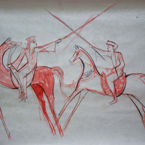 Alaa Awad - egypten artist- drawing on rice paper with Chinese Ink on rice paper from 2019 (Cairo / Luxor) Alaa Awad - egypten artist- drawing on rice paper with Chinese Ink on rice paper from 2019 (Cairo / Luxor)