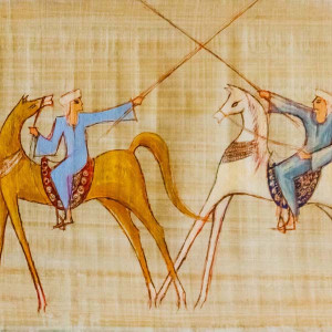 alaa awad - the artist - علاء عوض - painting on Papyrus alaa awad - the artist - علاء عوض - painting on Papyrus