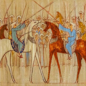 alaa awad - the artist - علاء عوض - painting on Papyrus alaa awad - the artist - علاء عوض - painting on Papyrus